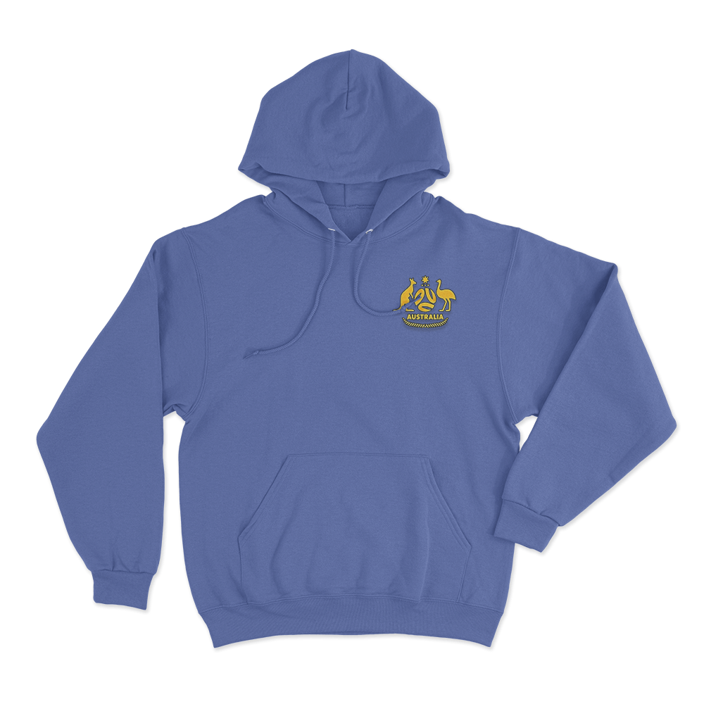 FOOTBALL AUSTRALIA CREST Unisex Hoodie Blue FOOTBALL AUSTRALIA CREST Unisex Hoodie Blue