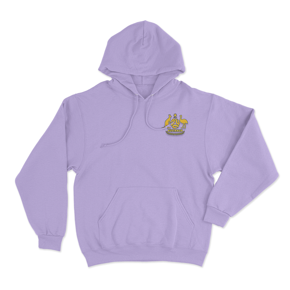 FOOTBALL AUSTRALIA CREST Unisex Hoodie Purple FOOTBALL AUSTRALIA CREST Unisex Hoodie Purple