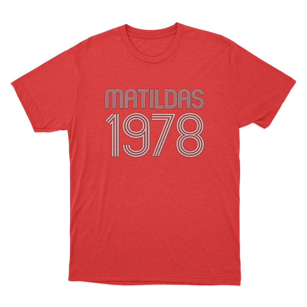 MATILDAS 1978 Unisex T Shirt Red MATILDAS 1978 Unisex T Shirt Red