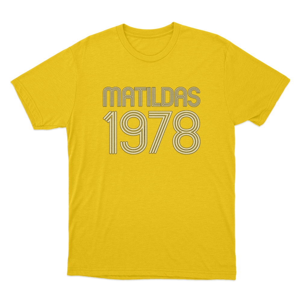 MATILDAS 1978 Unisex T Shirt Yellow MATILDAS 1978 Unisex T Shirt Yellow