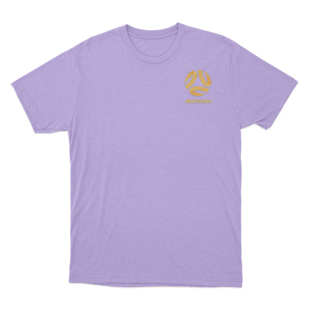 MATILDAS GOLD Logo Unisex T Shirt Purple MATILDAS GOLD Logo Unisex T Shirt Purple